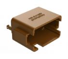 Brown thermoplastic DIP Connector offering a variety of terminal types and capable of operating between minus 55 and plus 125 degrees Celsius